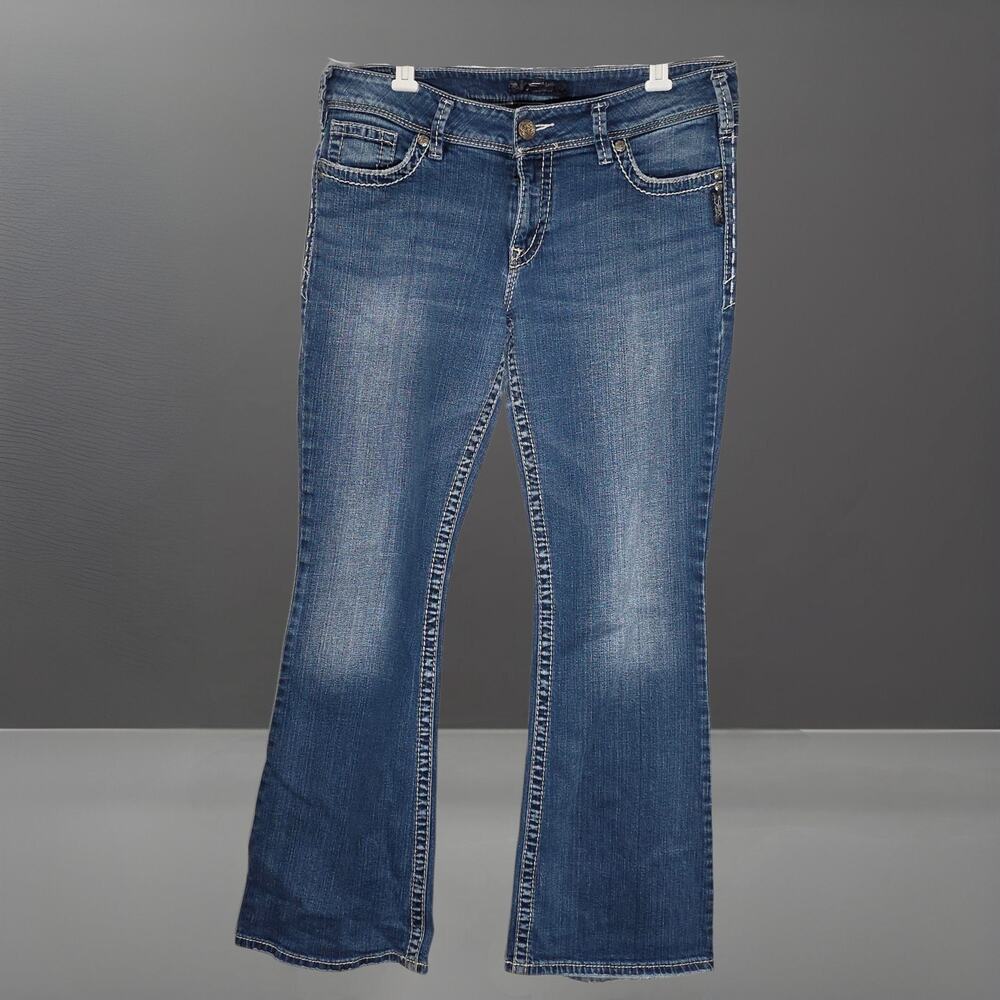 Silver Jeans Co. Berkley Women's Size 18 L32 Bootcut Medium Wash, Stretch Denim